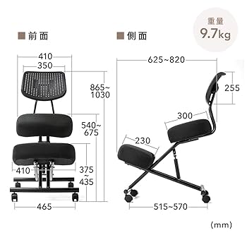 Amazon｜サンワダイレクト バランスチェア ガス圧昇降 54～67.5